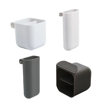 

Creative Pasteable Pen Holder Desktop Storage Boxes Desk Pen Pencil Organizer Office Sundries Storage School Stationery Holders