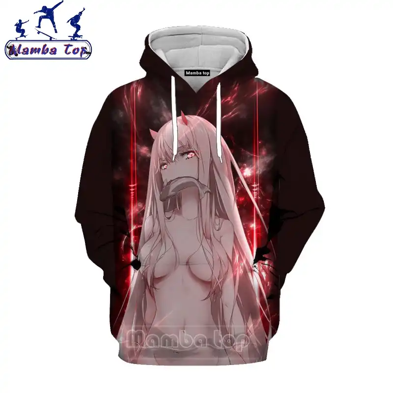 zero two ahegao hoodie