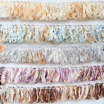 

12Yards/lot 5cm wide 23colors fringe lace trims DIY sofa pillow curtains fringed edge bedspread cushion ribbon accessories W509