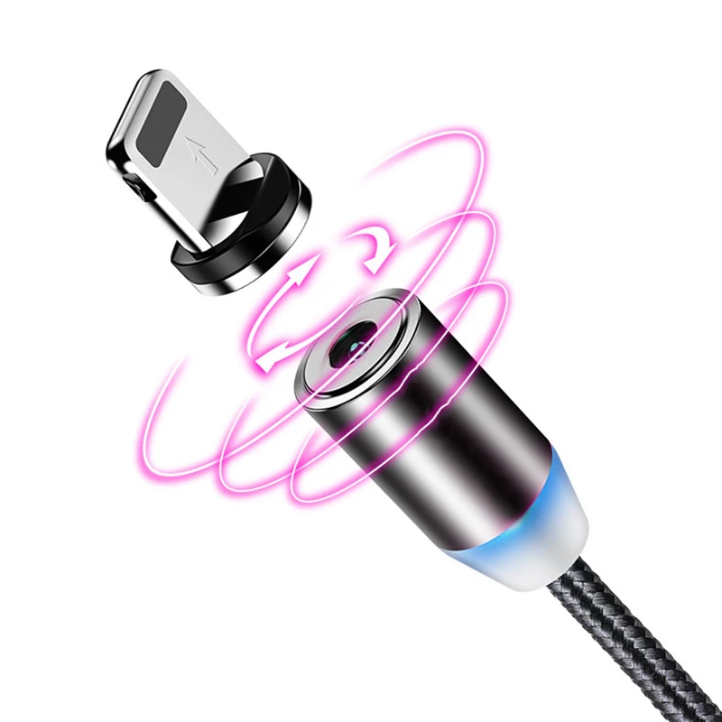 Магнитный кабель 2 4 дюйма 3 в 1 адаптер Micro USB Type C зарядное устройство для быстрой