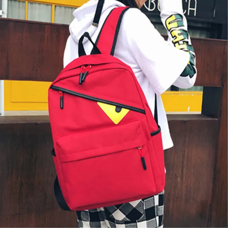 

Korean-style Canvas Backpack Large Capacity School Bag Women's Japanese-style BF Couples Backpack Students Travel Bag
