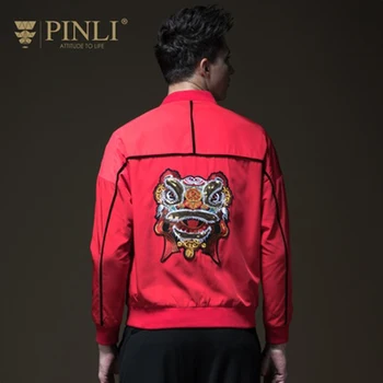 

Free Shipping New 2019 men's MALE man fashion Product Men's 2019 Autumn Baseball Collar Embroidered Jacket Tops BP183104197