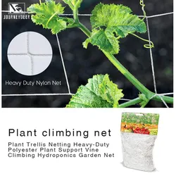 Filet à plantes grimpantes en maille Loofah, pour fleurs du matin, filet de jardin de vigne, support de croissance de concombre, treillis grimpant pour plantes 