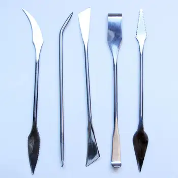 

5Pcs/set Stainless Steel Clay Sculpting Knives Oil Painting Shovel Modeling Ceramic Craft Tools