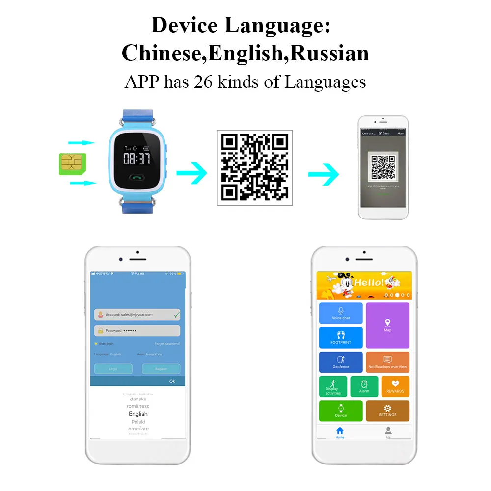 Q60 GPS Smart Watch Kids 7