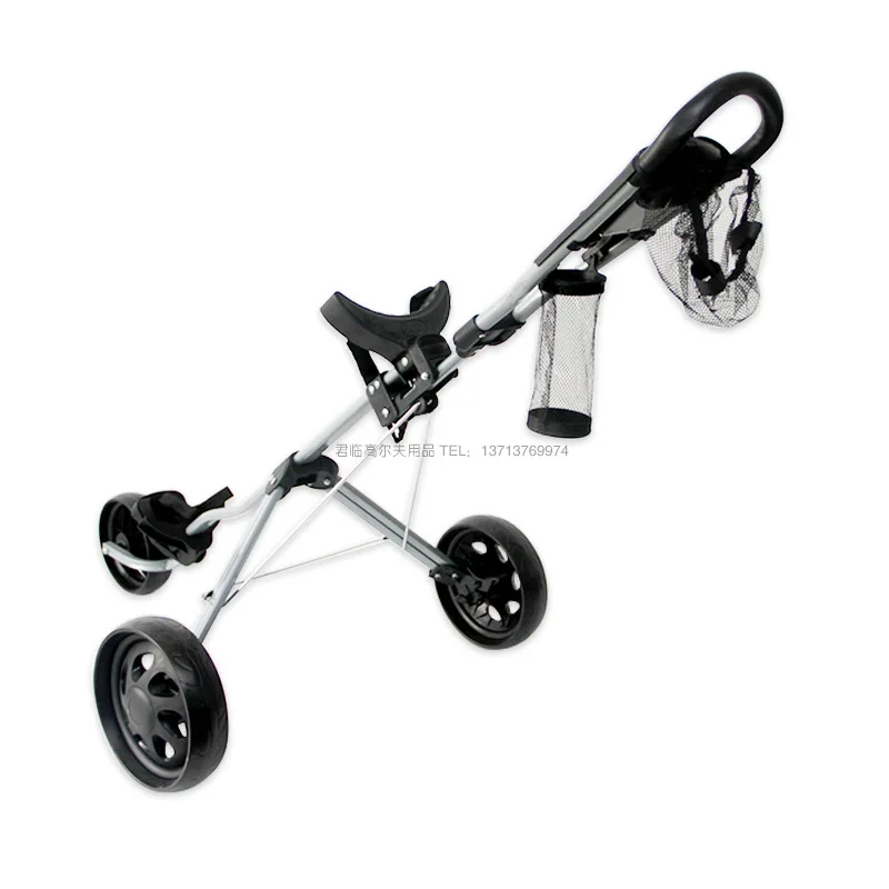 3wheels Golf Trolley Foldable Aluminum Alloy Wheel Bag Cart Multi-Function Golf Cart