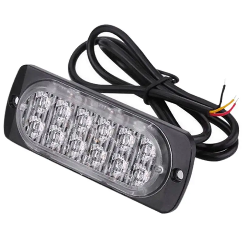 4 шт. автомобиль внедорожник Грузовик ультратонкий 12LED боковой аварийная Стробоскопическая подсветка Предупреждение 12 В 24 в 36 Вт Прямая