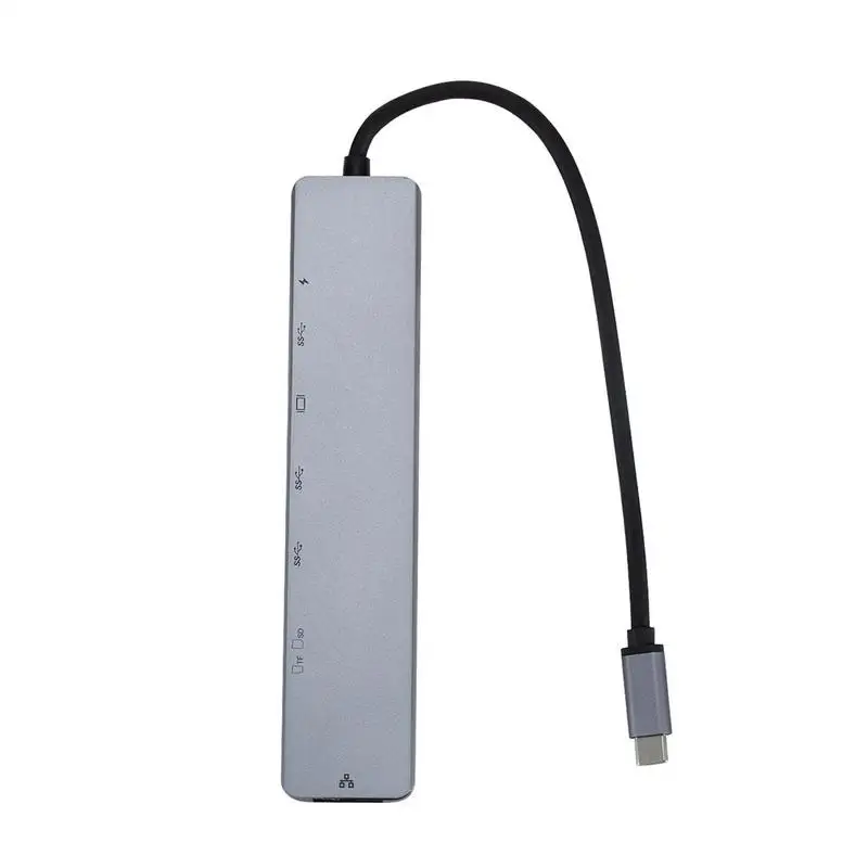 USB C концентратор USB 3,0 HDMI 4 K/SD/TF кард-ридер/PD зарядный адаптер Pro Usb адаптер для MacBook C разветвитель питания RJ45 аудио T S0L1