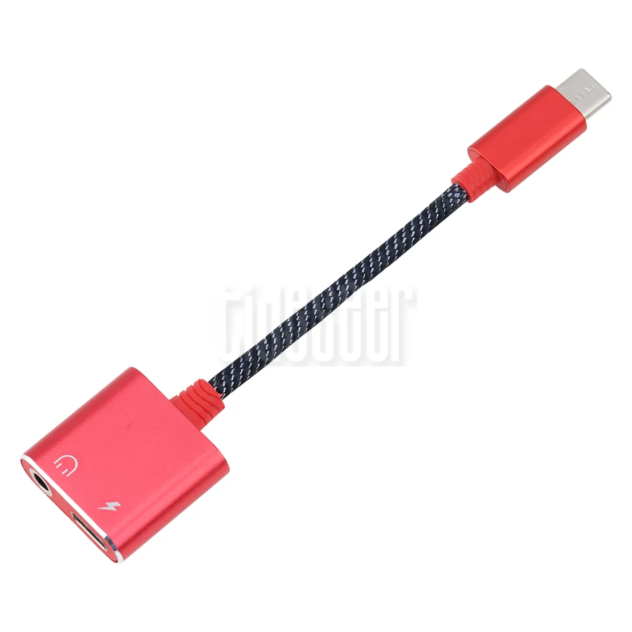 3 5mm Jack Audio Cable 2 in 1 USB Type C Charge Aux Adapter for Xiaomi Huawei P20 Leeco Le Max 2 Headphone Car Usb C Cord 300pcs