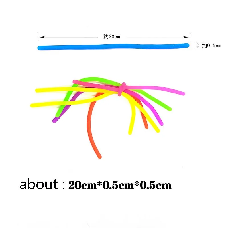6 PCS Drawstring Toy DIY Braided Bracelet Decompression Soft Rubber Noodle Rope Party Favors Kid Birthday Giveaway Gift,Pinata 6 PCS Drawstring Toy DIY Braided Bracelet Decompression Soft Rubber Noodle Rope Party Favors Kid Birthday Giveaway Gift,Pinata