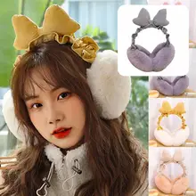 

Great Winter Ear Covers Flexible Solid Color Plush Girl Earflap Winter Earflap Winter Ear Covers