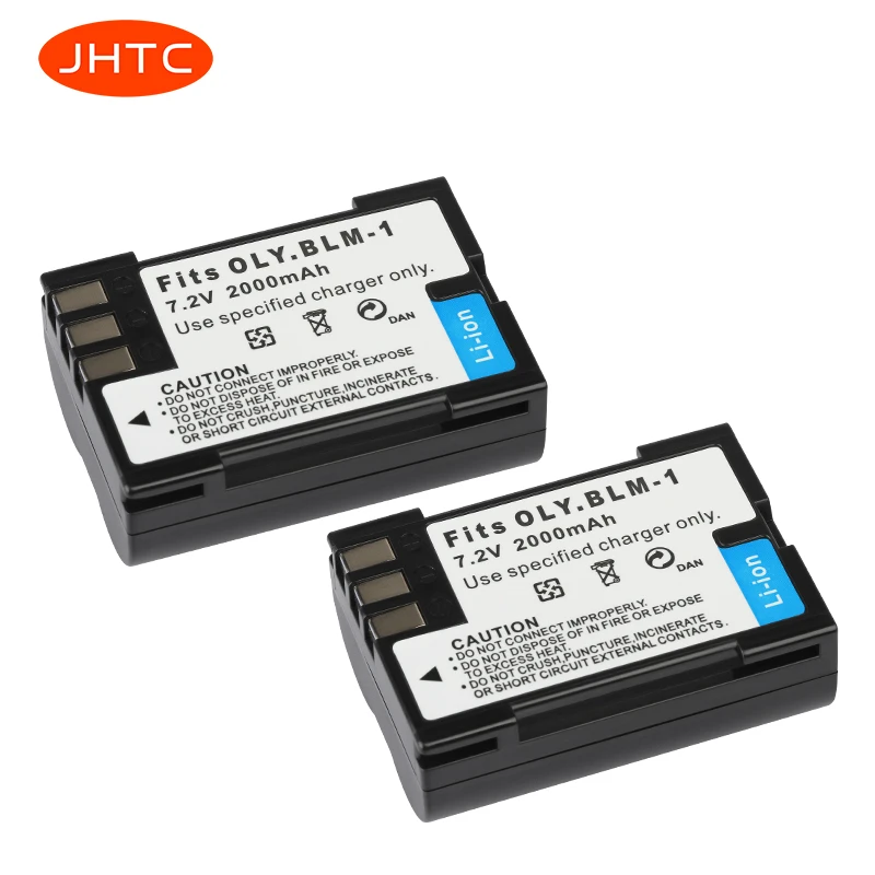 JHTC Batería de cámara BLM1 para Olympus, 2000mAh, PS BLM1, BLM 1, C