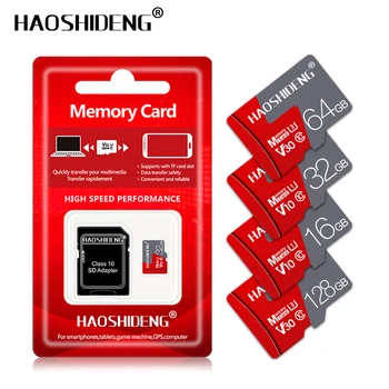 

Mini SD Card 32GB 16GB Memory Card 64GB 128GB Real Capacity tarjeta micro sd Class 10 TF/SD TF Card High Speed for Tablet/camera