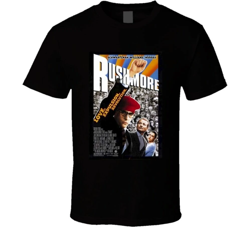 Rushmore Cool 90 &amp #039s комедия Винтаж классическое кино плакат вентилятор Футболка |