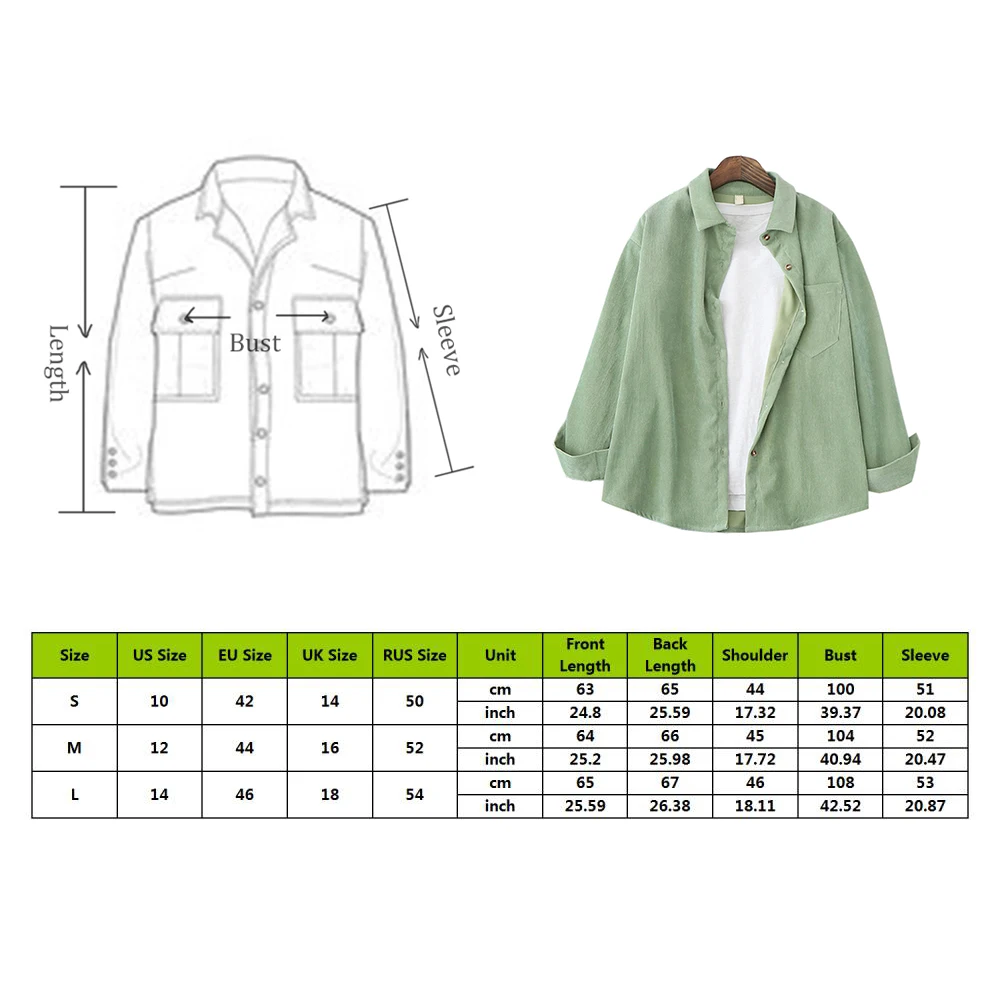 KANCOOL Hot Sale Women Casual Blouses and Tops Corduroy Shirts 2020 Spring Jackt Open Stitch blusas feminina Women Loose Shirt