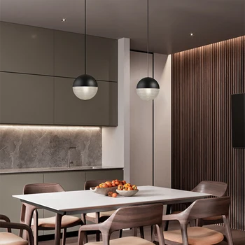 

Postmodern LED Glass Pendant Lights Lighting Nordic Cafe Loft Living Room Lamp Restaurant Bedroom Bedside Decor Light Fixtures