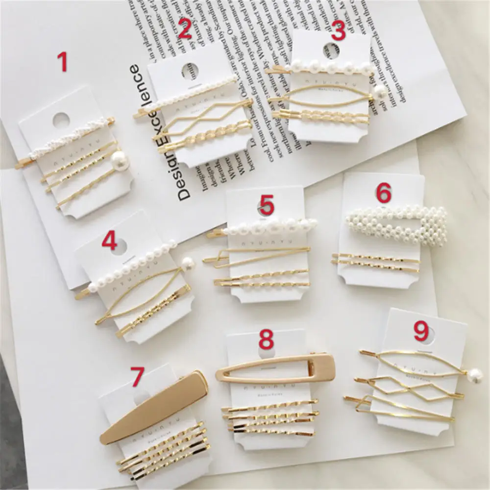 

3Pcs/Set Pearl Metal Women Hair Clip Bobby Pin Barrette Hairpin Hair Accessories Beauty Styling Tools Dropshipping New Arrival