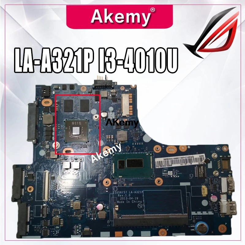 

Akemy Lenovo S410 m40-70 s40-70 notebook PC motherboard la-a321p motherboard cpu.i3 4010U hd8570m 1G 100% Test OK