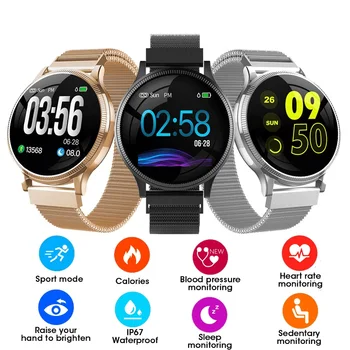 

NEW Smart Watch 1.22" Color Screen Waterproof Smart Bracelet Heart Rate Blood Pressure Sleep Monitor Smart Watch for Android IOS