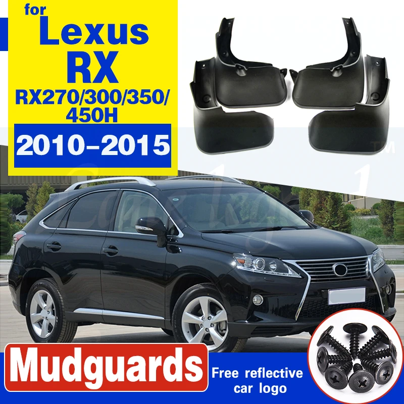 Set Mud Flaps For Lexus Rx 350 350L Rx450h 16-18 Mudflaps Splash Guard Mudguards 
