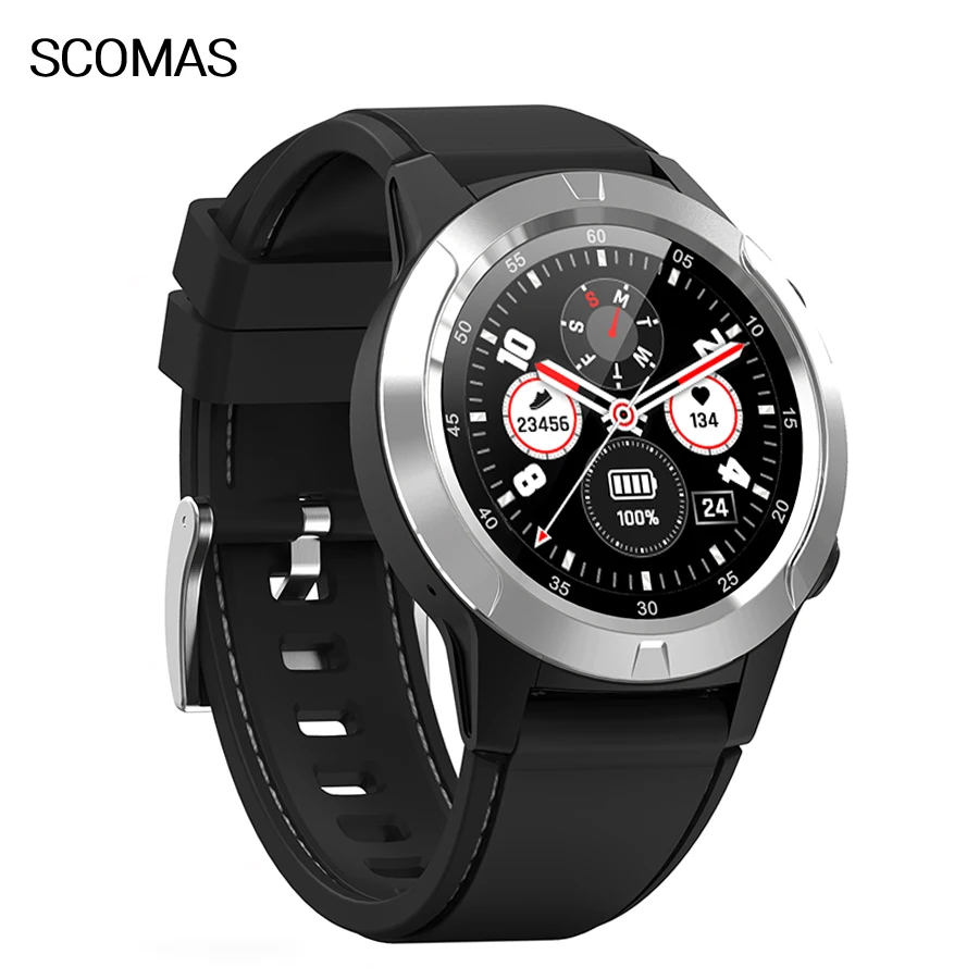 Умные часы SCOMAS с gps спортивные шагомеры напоминания о сообщениях Bluetooth для улицы