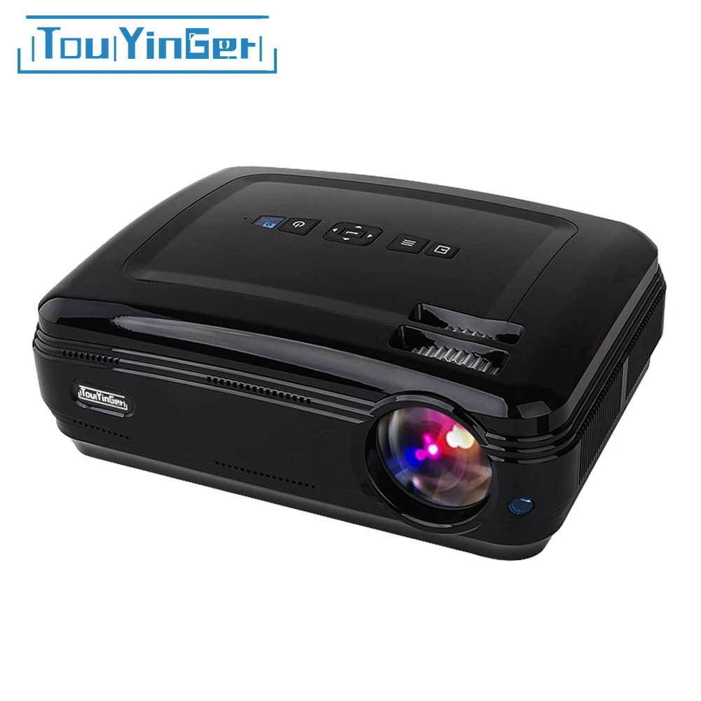 

Touyinger T3 4500 lumens 1280*768 LED data show TV Projector HD beamer VGA USB HDMI home cinema support 1080P Full HD video 2020