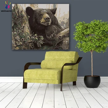 

DIY colorings pictures by numbers with colorsMembers of the forest picture drawing painting by numbers framed Home