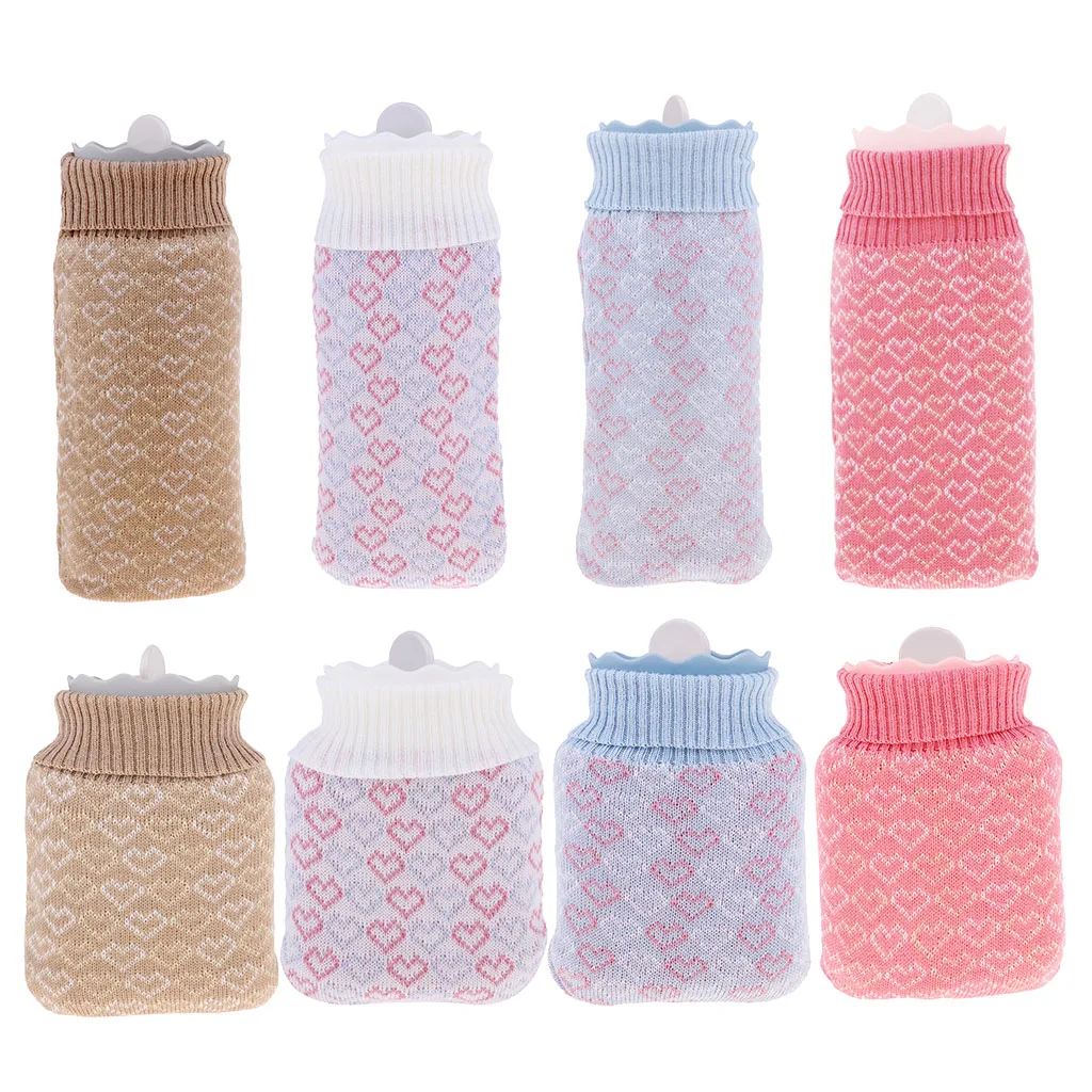 

Multipurpose Winter Safe Belly Hand Warmer Hot Water Bottle Ice Compress with Knitting Cover