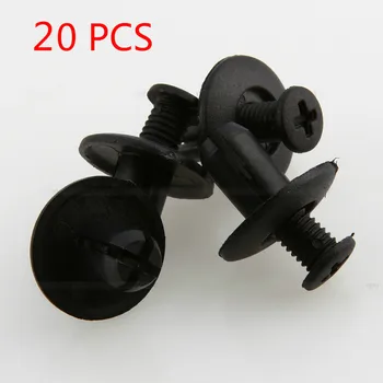 

Black 8mm Car Hole Plastic Rivets Fastener Fender Bumper Push Pin Clips for Toyota car clips