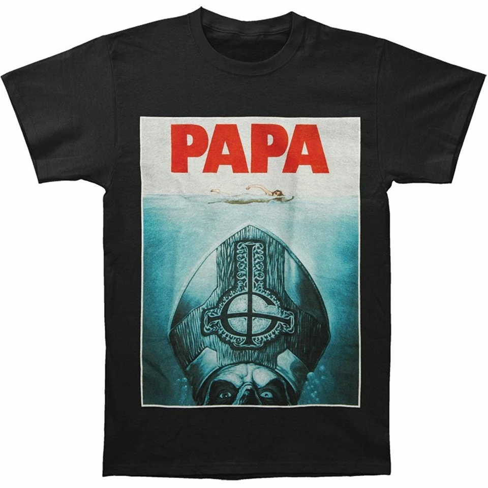 Футболка с надписью Ghost PAPA EMERITUS II челюсти Новая металлическая лента оригинальные