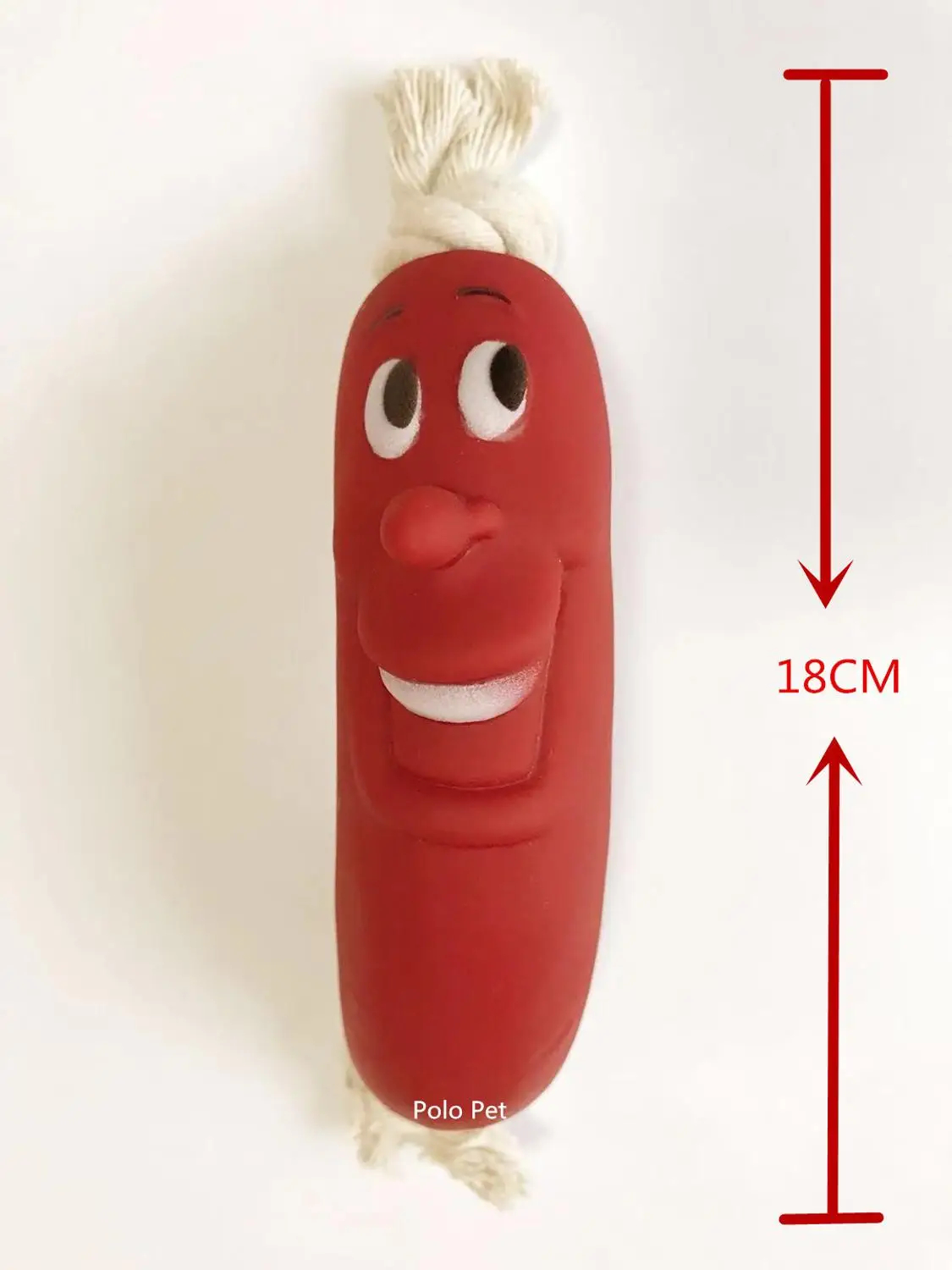 Веревка игрушка-сосиска для собак - Цвет: 18cm 1 sausage