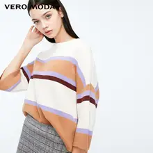 Vero Moda Женские полосатые разноцветные свободные трикотажные | 319124510