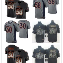 Все сшитые мужские wo Мужские Молодежные Детские Von Miller 58 Denver Phillip Lindsay 30 Joe Flacco 5 джерси