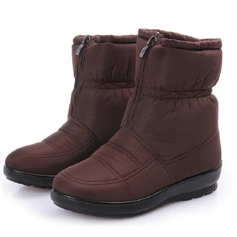 Winter Boots Women Shoes Platform Female Snow Ankle Boots Waterproof Ladies Plush Insole Fur Bota Feminina 2019 Black Botine Winter Boots Women Shoes Platform Female Snow Ankle Boots Waterproof Ladies Plush Insole Fur Bota Feminina 2019 Black Botine