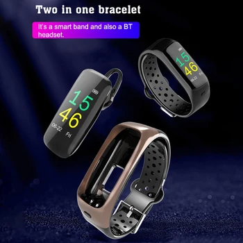 

0.96 Inch TFT Screen Smart Band Smart Bracelet Rate Pressure Blood Heart Monitor Sports Wristwatch for Android4.4 / iOS8.0