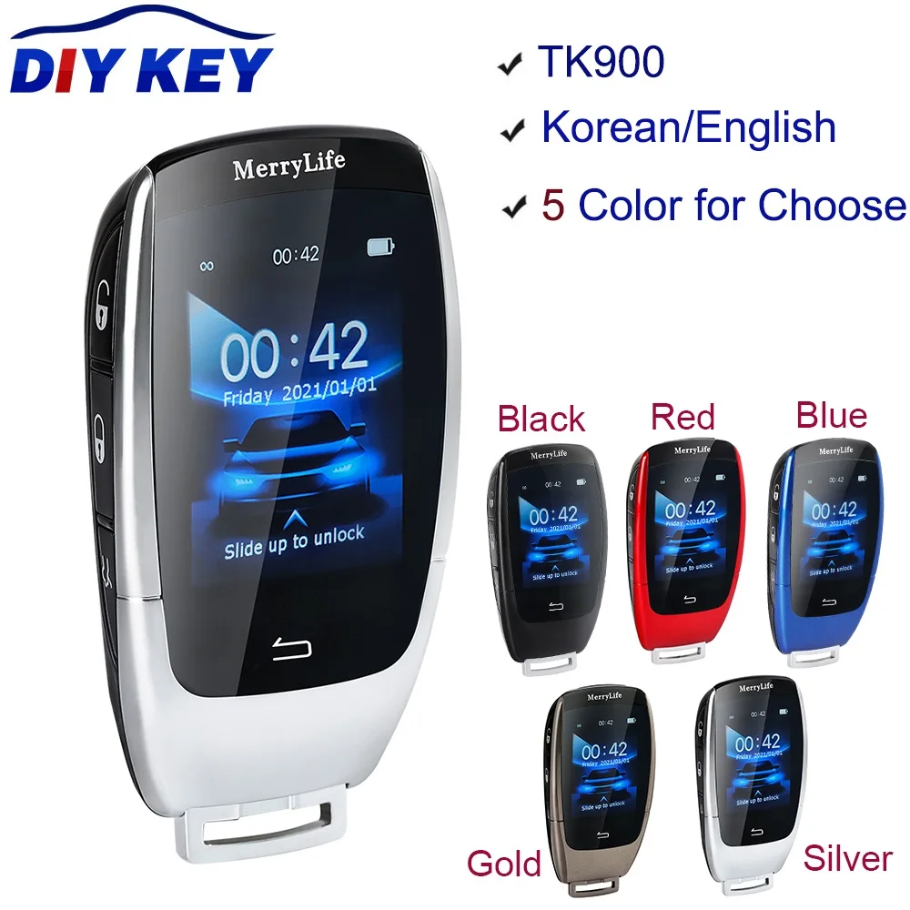 DIYKEY TK900 Modified Smart Remote Shell Korean/English with LCD Screen for BMW Mercedes-Benz Ford Mazda Toyota Porsche Honda | Автомобили