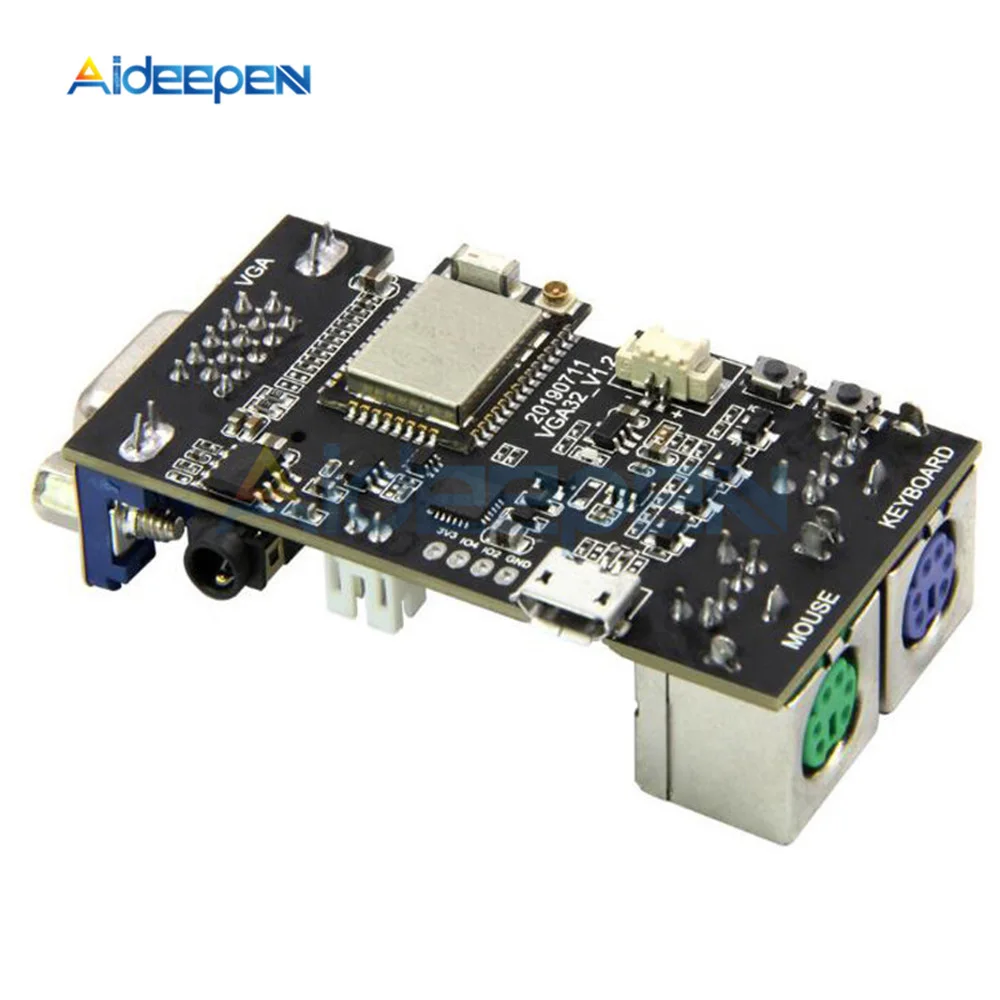 Контроллер VGA32 V1.4 PS/2 мышь и клавиатура графическая библиотека игровой движок ANSI/VT