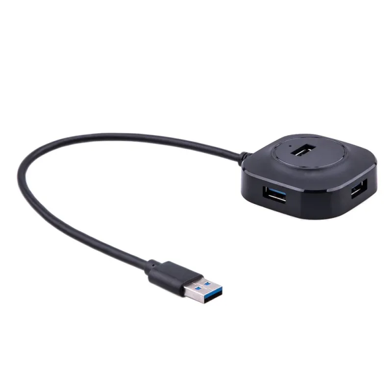 4-портовый USB Hub безопасные док-станция USB 3,0 концентратор ABS защищен от воздействия окружающей среды, Материал Разветвитель USB для компьютера, ноутбука, компьютера
