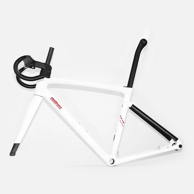 DELIHEA 2021 Full Internal Routing Climbing Carbon Road Bike Frame Handlebar+Stem REST II Tank 