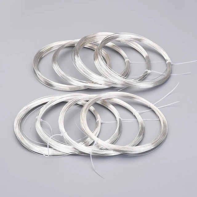 1 M 925 Sterling Silver Wire in Jewelry Making 0.3/0.4/0.5/0.6/0.7
