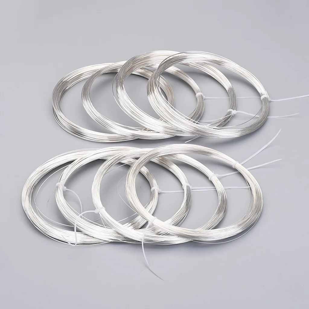 silver wire,0.3-2mm hard round solid 925 sterling silver wiring wire for  jewelry DIY, beading wire accessories , 1 meter