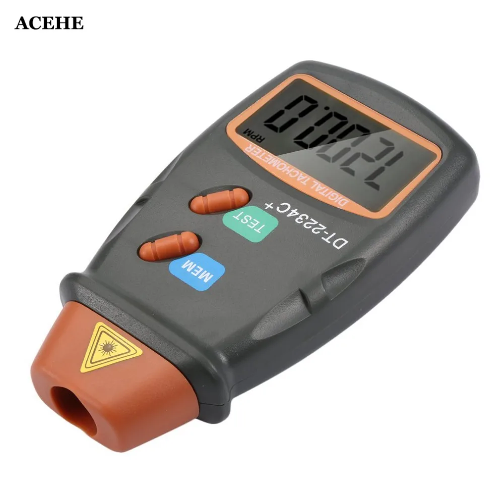 

ACEHE New Arrive Digital Laser Photo Tachometer Non Contact RPM Tach Digital Laser Tachometer Speedometer Speed Gauge Engine