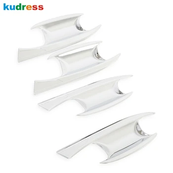 

For Hyundai Palisade 2020 2021 ABS Chrome Fiber Exterior Door Handle Cover Cup Bowl Trim Sticker Overlay Styling Accessories