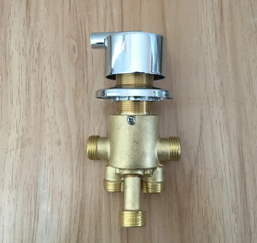 Solid Brass switch valve for Bathtub faucet shower mixer, 3 ways water outlet bathtub faucet set Bath faucets control valves 3