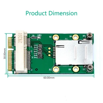 

Mini PCI-E Express To PCI-E Adapter with SIM Card Slot for 3G/4G WWAN LTE GPS Card Self-Elastic Flip