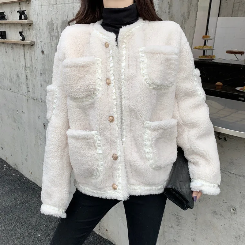 Модные элегантные женские пальто зимняя теплая ветровка Harajuku толстые из
