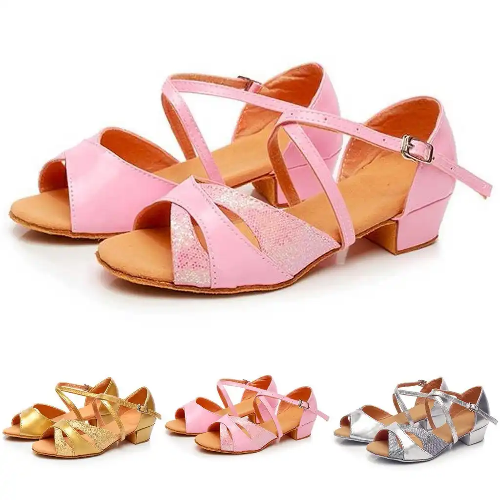 3 color stitching sandals