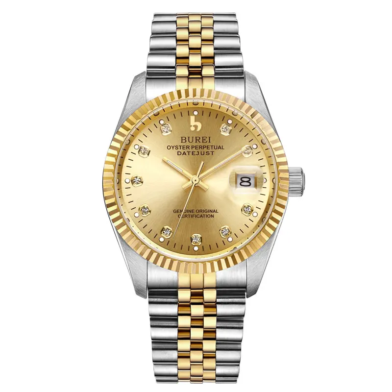 BUREI 5003 Switzerland часы мужские роскошные брендовые oyster perpetual datejust Miyota автоматические