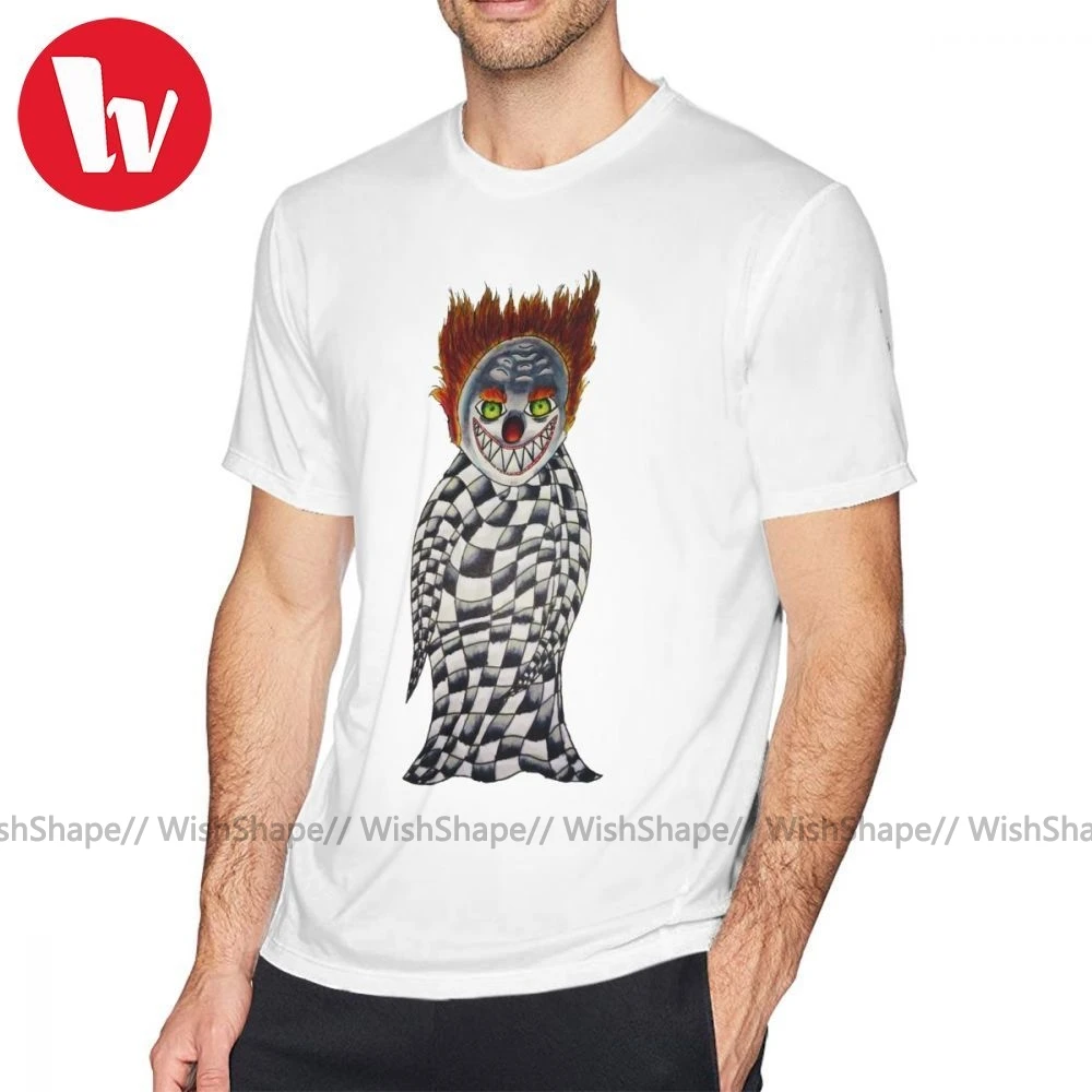 Pennywise T Shirt Creepy Clown T-Shirt Cotton Short Sleeves Tee XXX Print Male Classic Awesome Tshirt | Мужская одежда