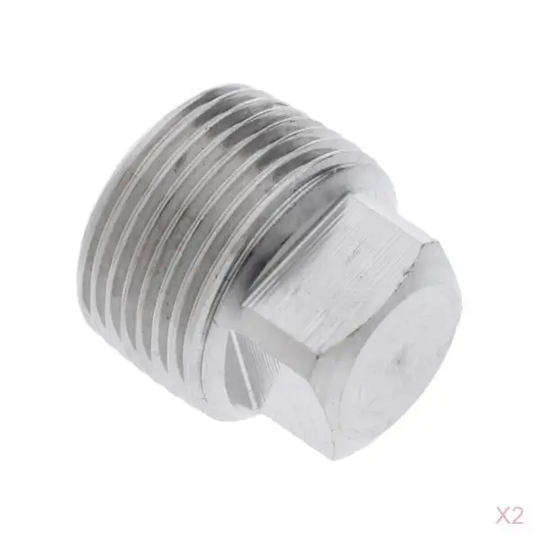 2xStainless Steel Garboard Drain Replacement Plug for Boats Marine 1/2 inch